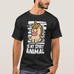 Pferd ist mein Geist Tierkinder Pferd T-Shirt