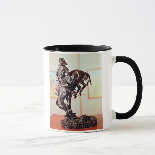 Pferd-Kerl (Bronze) Tasse (Rechts)