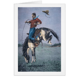 Pferd-Kerl (farbiger Stich)