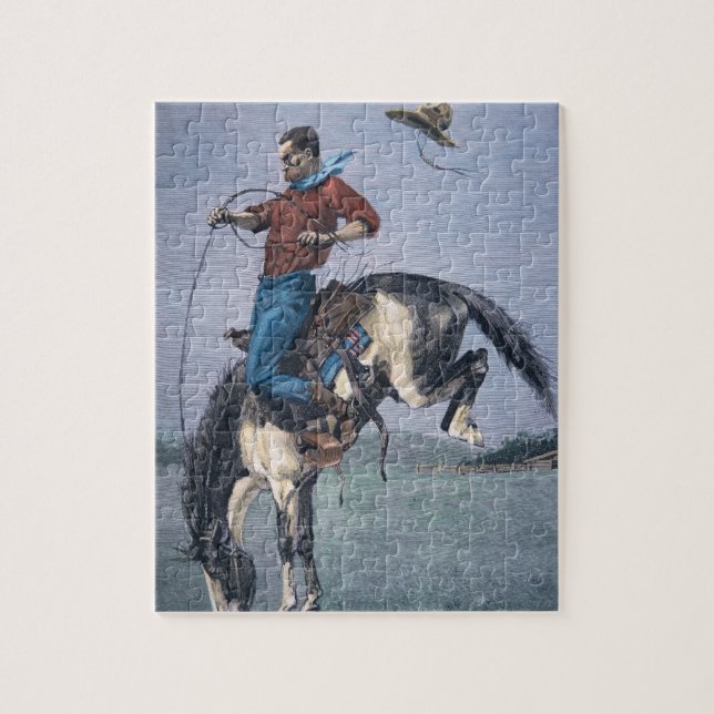 Pferd-Kerl (farbiger Stich) (Vertikal)