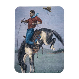 Pferd-Kerl (farbiger Stich) Magnet