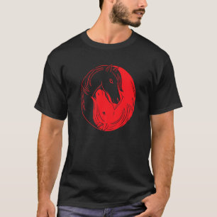Pferd landwirtschaftliches Tier Reiten Umarmen Pf T-Shirt