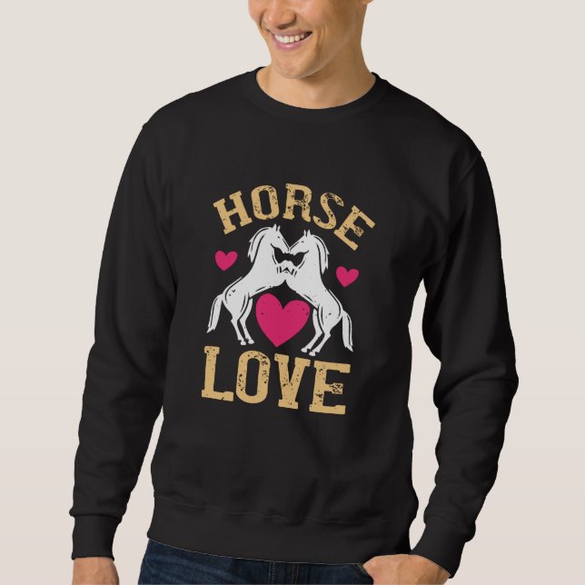 Pferd - Liebe Sweatshirt (Vorderseite)