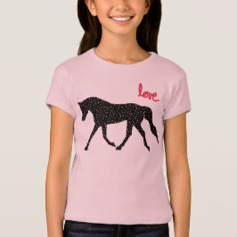 Pferd, Liebe und Herzen T-Shirt