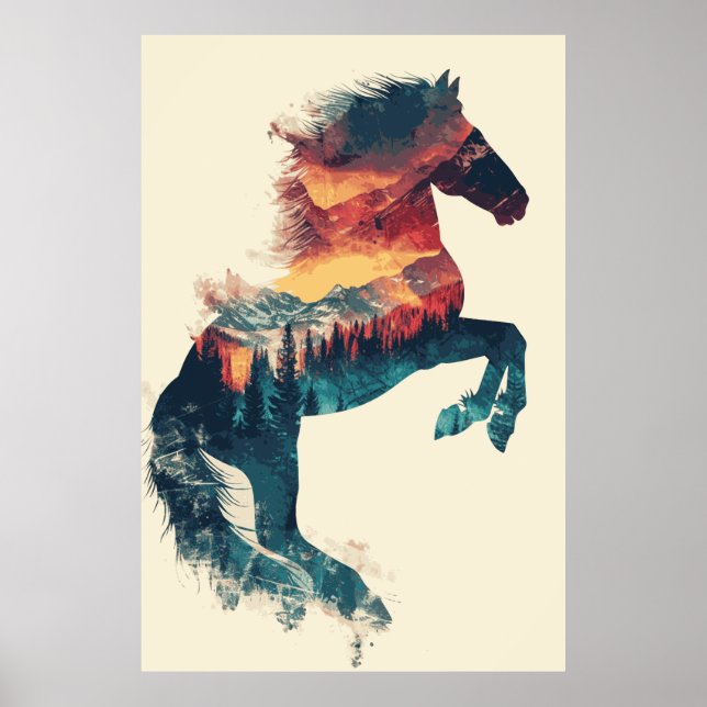 Pferd Lover Fotografy Art Poster (Vorne)