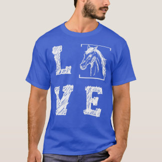 Pferd Lover Geschenk Reiten Sport Pferd T-Shirt