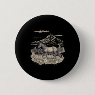 Pferd Lover - Geschenke Frauen und Mädchen Button