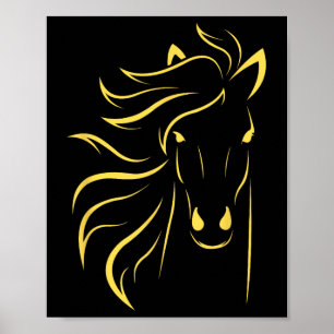 Pferd Lover Geschenke Womens Reittiere Männer Reit Poster
