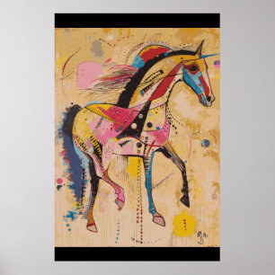 Pferd Lover Kadinsky Art Poster