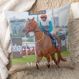 Pferd Lover Personalisiertes Heimtier Foto Reittie Kissen