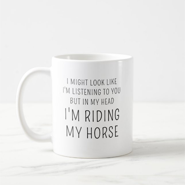 Pferd Lover Reittier Geschenk Funny Individuelle N Kaffeetasse (Links)