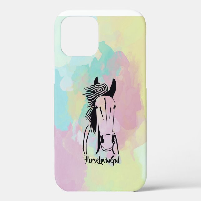 Pferd Lover's Apple IPhone 12 (Tough) Handy Case (Rückseite)