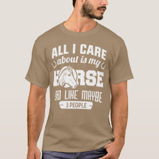 Pferd macht mich glücklich Vintag T-Shirt