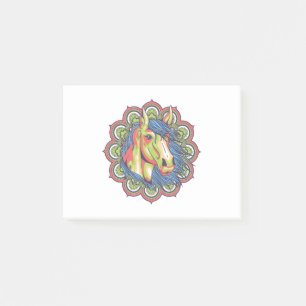 Pferd Mandala Post-it Klebezettel