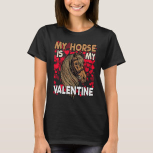 Pferd Mein Pferd ist mein Valentinstag Valentinst T-Shirt