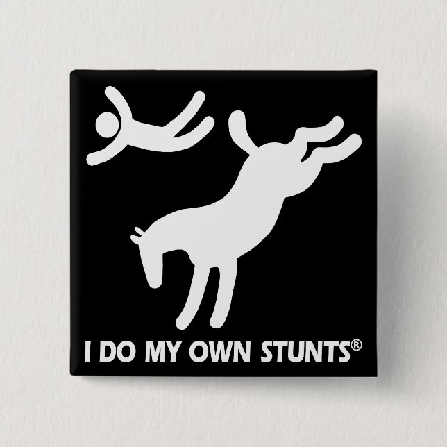 Pferd meine eigenen Bremsungen Button (Vorderseite)