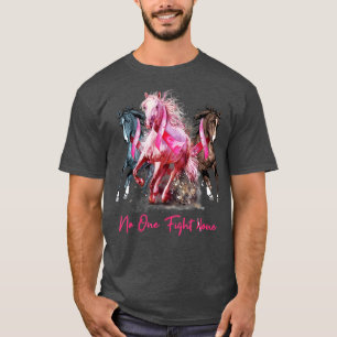 Pferd mit Brustkrebserkrankung T - Shirt von Fraue