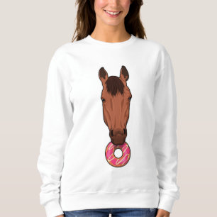 Pferd mit Donut Sweatshirt