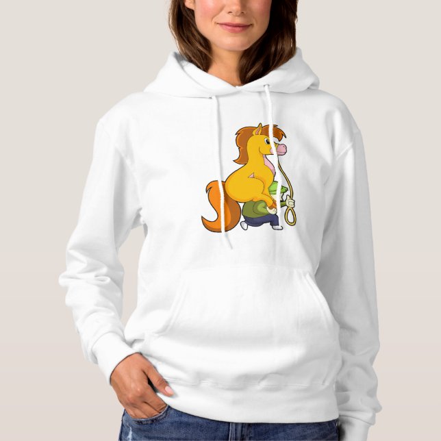 Pferd mit Junge.PNG Hoodie (Vorderseite)