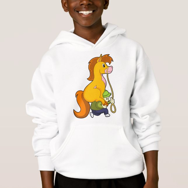 Pferd mit Junge.PNG Hoodie (Vorderseite)