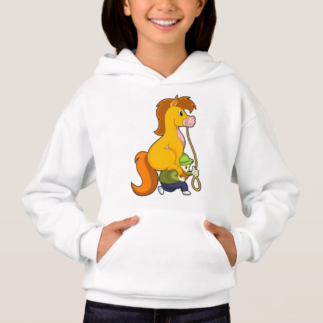 Pferd mit Junge.PNG Hoodie (Vorderseite)