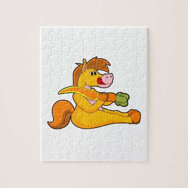 Pferd mit Karrot (Vertikal)