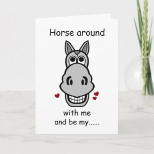 Pferd mit mir, Valentinstag Pferd Karte