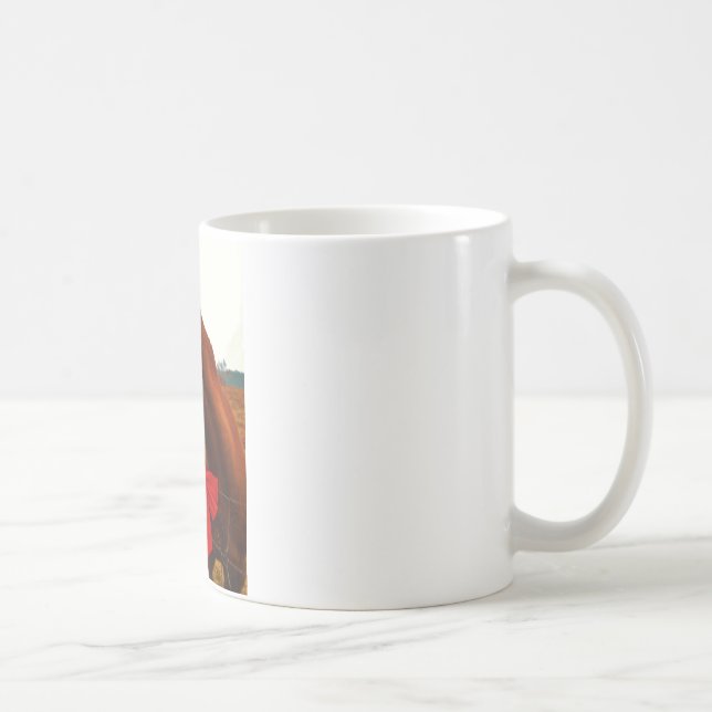 Pferd mit Red Bow Kaffeetasse (Rechts)