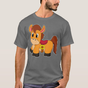 Pferd mit Sattel T-Shirt
