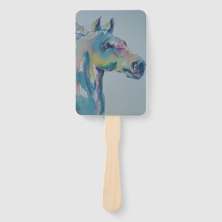 Pferd mit vielen Farben Fächer
