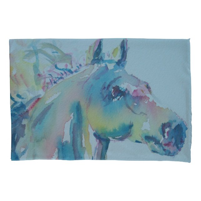 Pferd mit vielen Farben Kissenbezug (Vorderseite)