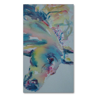 Pferd mit vielen Farben Magnetische Visitenkarte