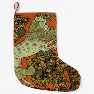 Pferd Mittelalterliche Kunst Handwerk Art Nouveau  Kleiner Weihnachtsstrumpf