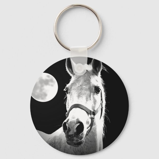 Pferd & Mond Schlüsselanhänger (Vorderseite)