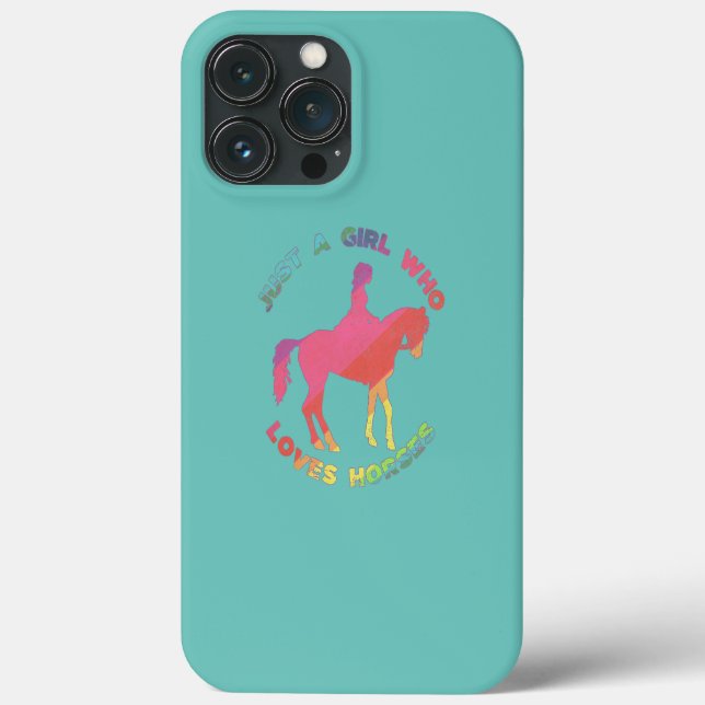 Pferd nur ein Mädchen, das Lieben Reiten Case-Mate iPhone Hülle (Rückseite)