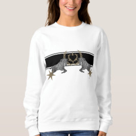 Pferd Pferde Sterne Herz Laurel Wreath Ährenkranz Sweatshirt