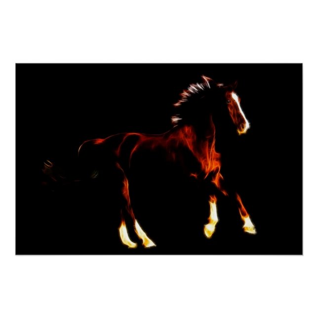 Pferd Poster (Vorderseite)