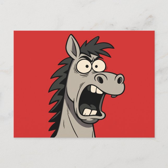 Pferd Postkarte (Vorderseite)