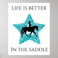 Pferd & Reiter Poster.