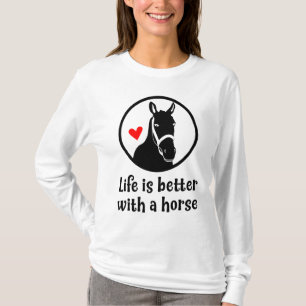 Pferd Reitsport Cowgirl Land Western Reiten T-Shirt