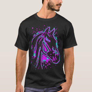 Pferd Rosa Tiere Pferde T-Shirt