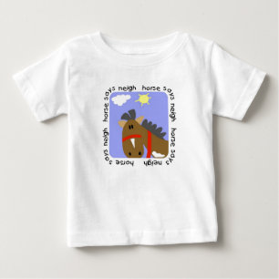 Pferd sagt Wiehern-T-Shirts und Geschenke Baby T-shirt