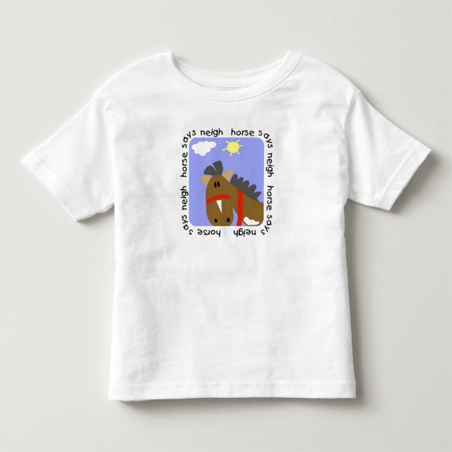Pferd sagt Wiehern-T-Shirts und Geschenke Kleinkind T-shirt (Vorderseite)