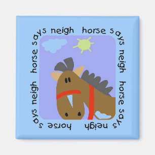 Pferd sagt Wiehern-T-Shirts und Geschenke Magnet