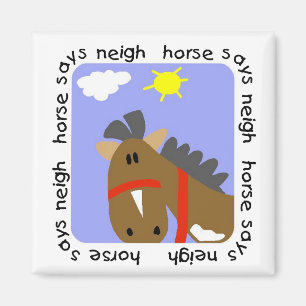 Pferd sagt Wiehern-T-Shirts und Geschenke Magnet