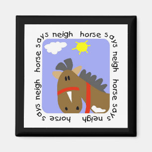 Pferd sagt Wiehern-T-Shirts und Geschenke Magnet