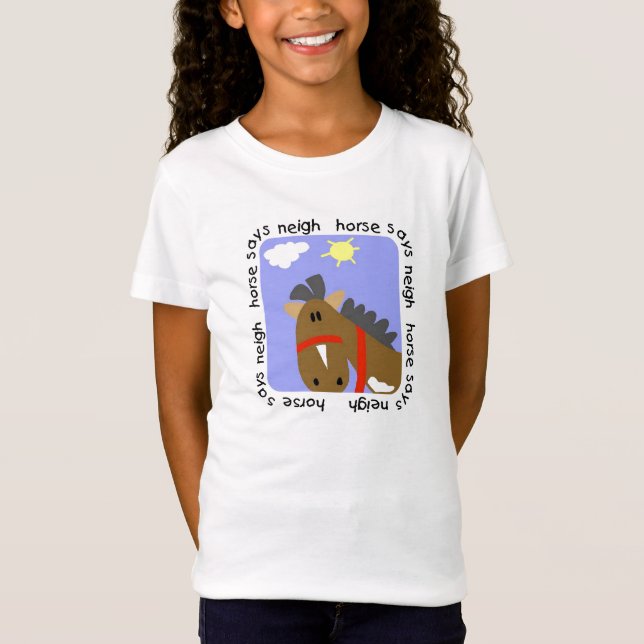 Pferd sagt Wiehern-T-Shirts und Geschenke T-Shirt (Vorderseite)