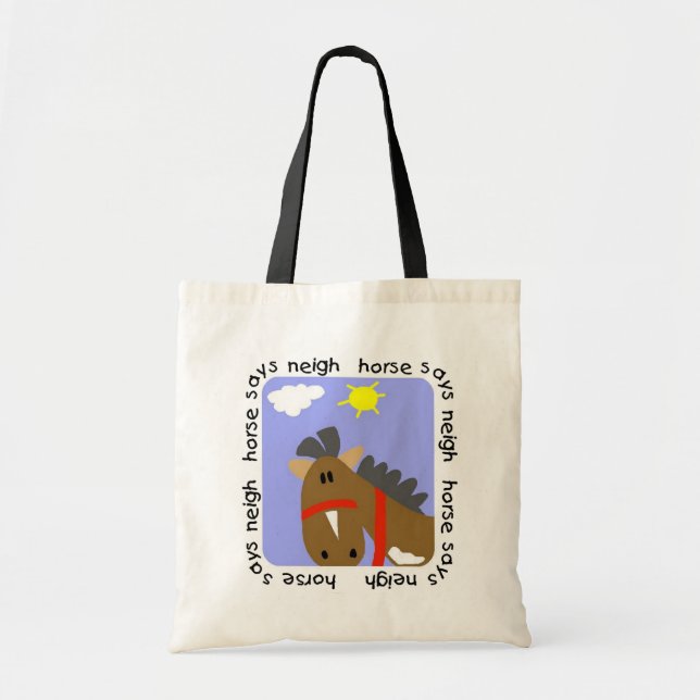Pferd sagt Wiehern-T-Shirts und Geschenke Tragetasche (Vorne)