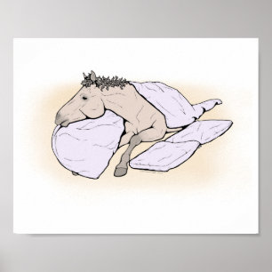 Pferd Schlafzimmer Wandkunst Gemütliche Reitspor Poster