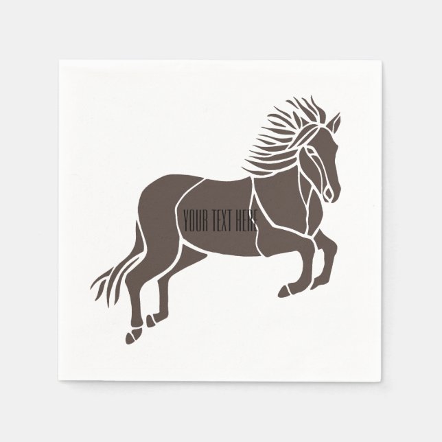 Pferd Serviette (Vorderseite)